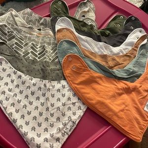 Copper Pearl and Parker baby co bibs